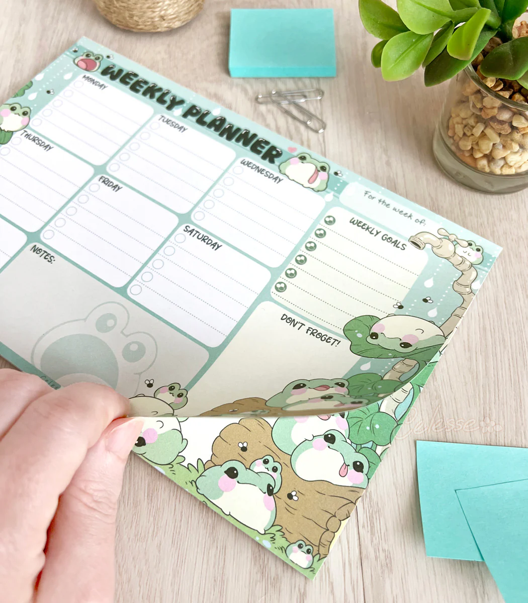 Blobfrogs Weekly Planner Notepad - Image 2