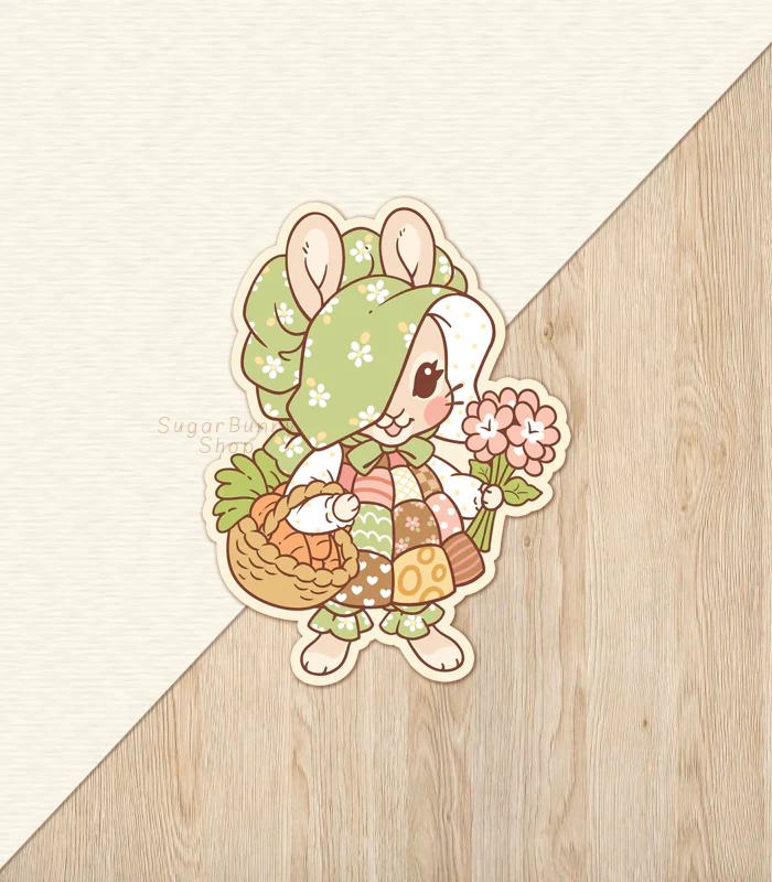 Bonny Bunny Vinyl Sticker - Image 2