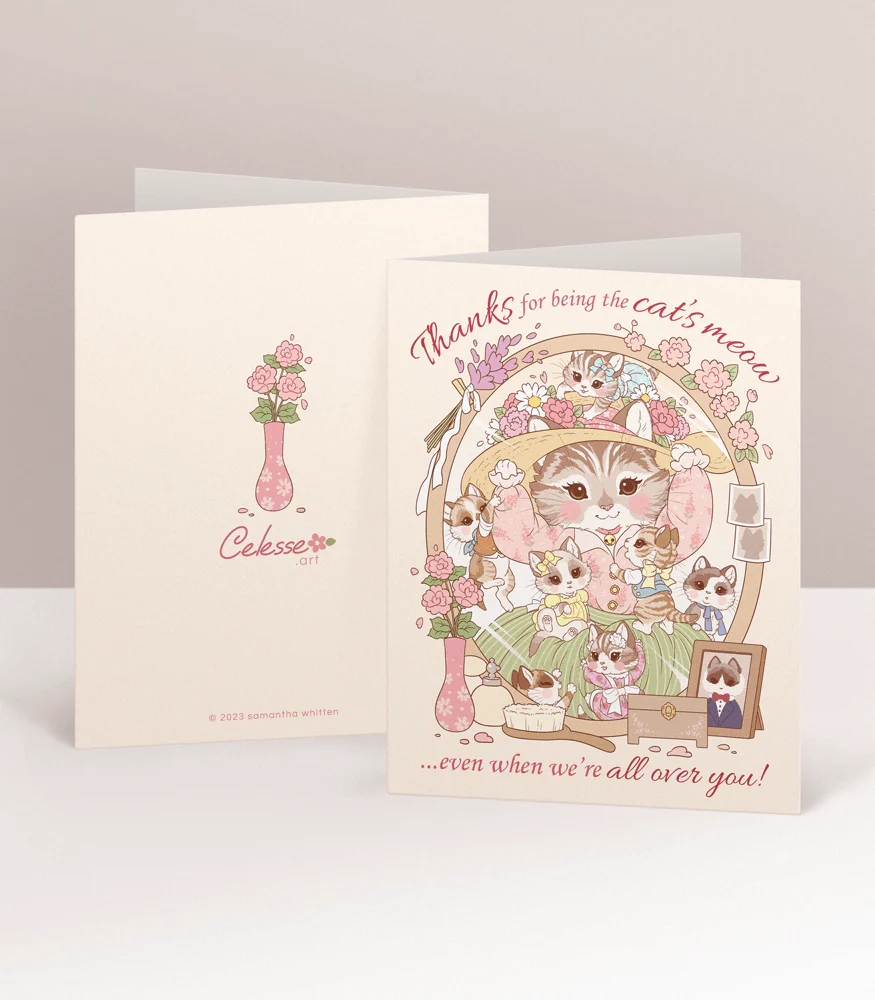 Cat's Meow for Mom Greeting Card - Image 2