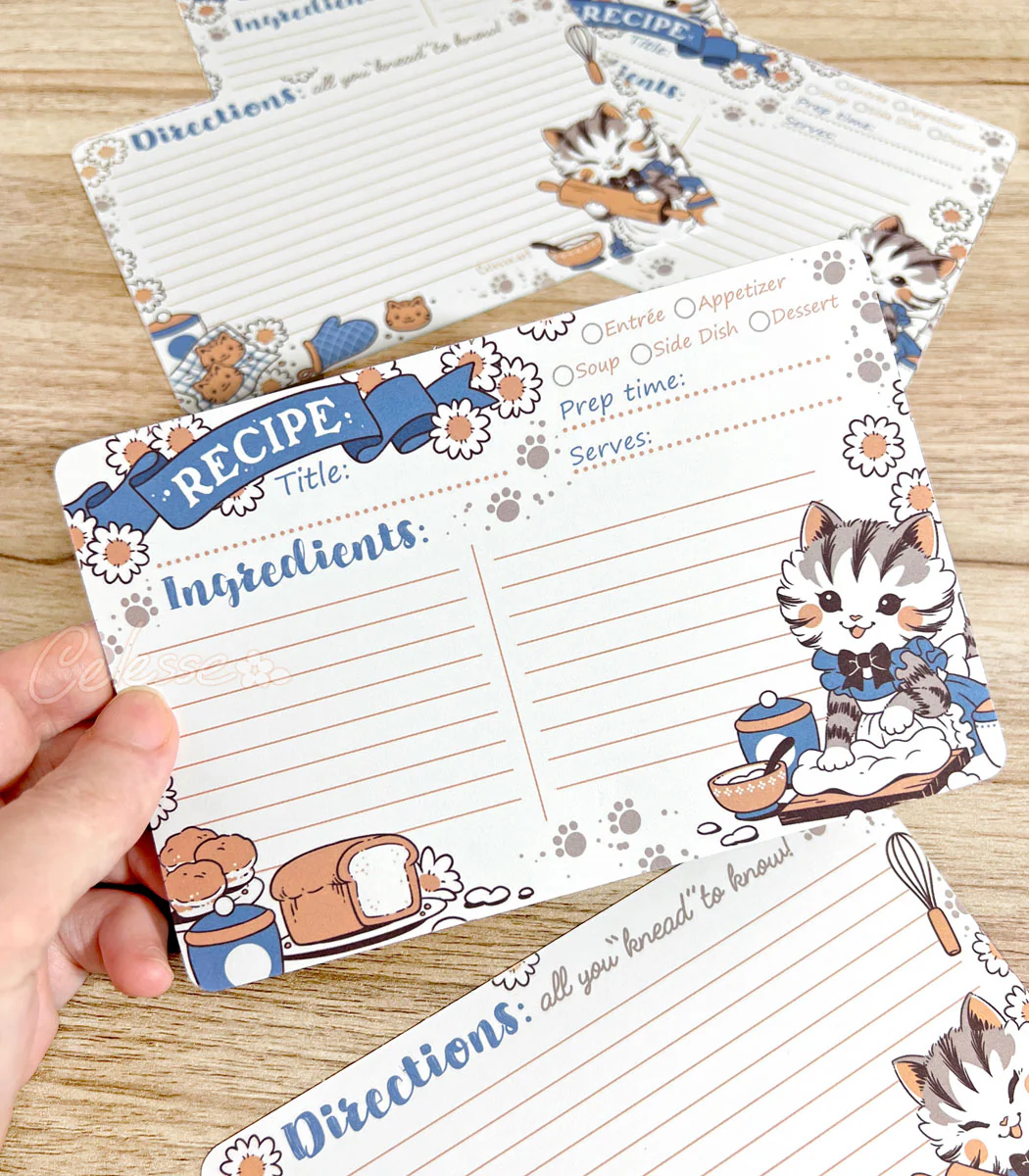 Kneady Kitten Recipe Cards - Image 3