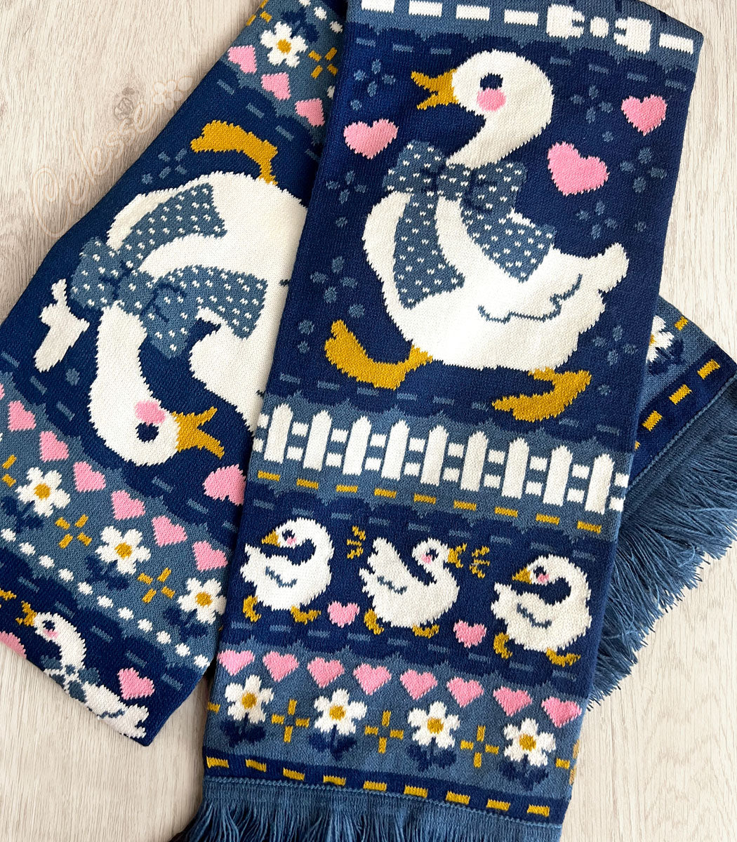 Vintage Goose Knit Scarf
